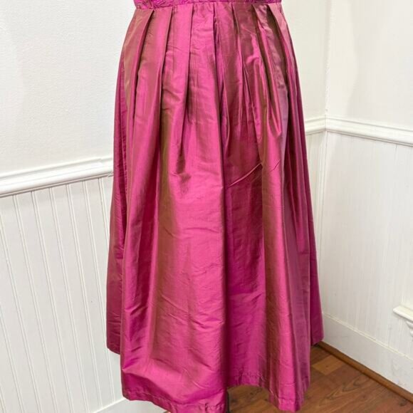 Original Steindl Dress Size M German 100% Silk Dirndl Oktoberfest Milk Maid Pink - Picture 5 of 16